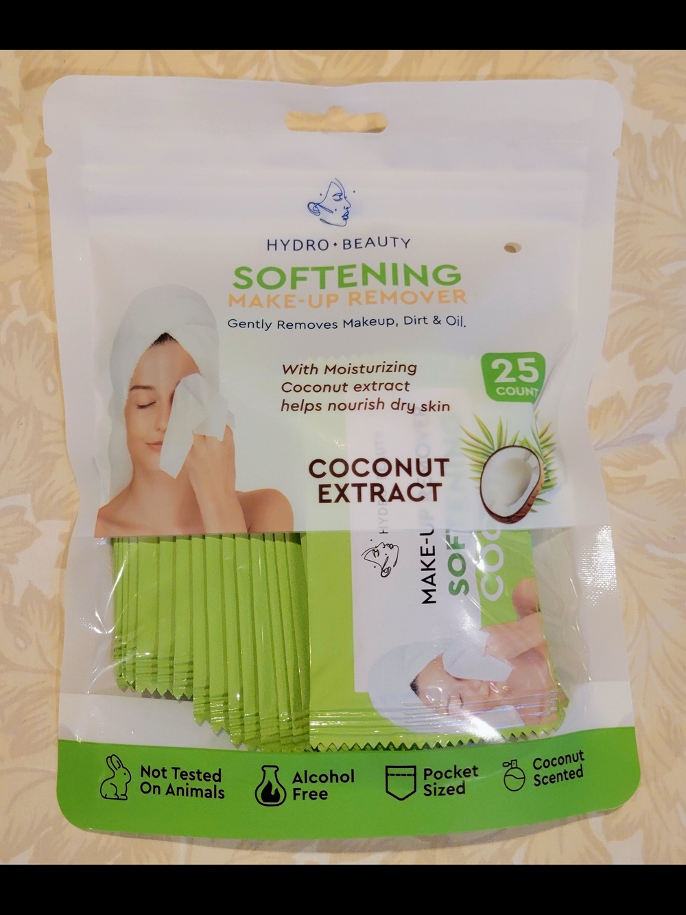 🥥Softening Coconut Extract Make-Up Remover Wipes🥥